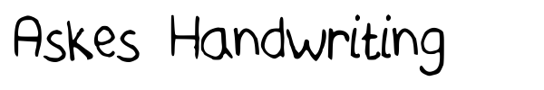 Шрифт Askes Handwriting