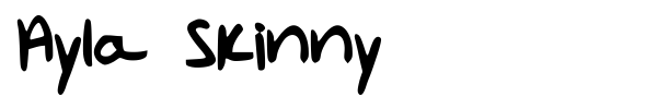 Шрифт Ayla Skinny