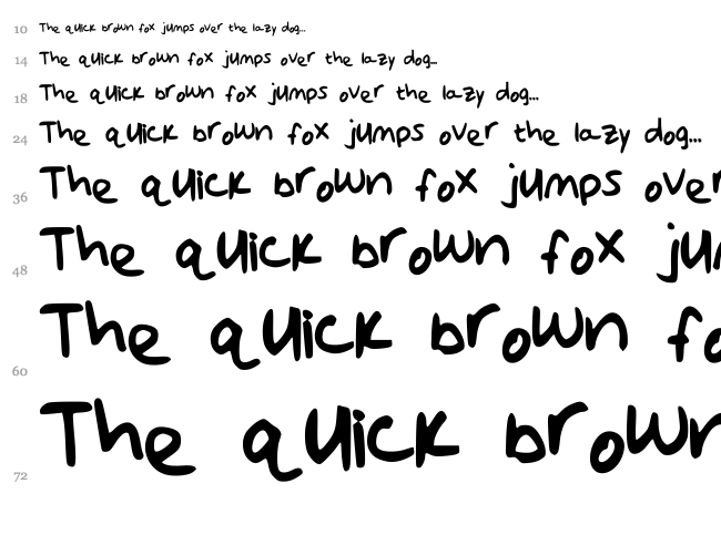 Ayla Skinny font waterfall
