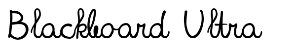 Шрифт Blackboard Ultra