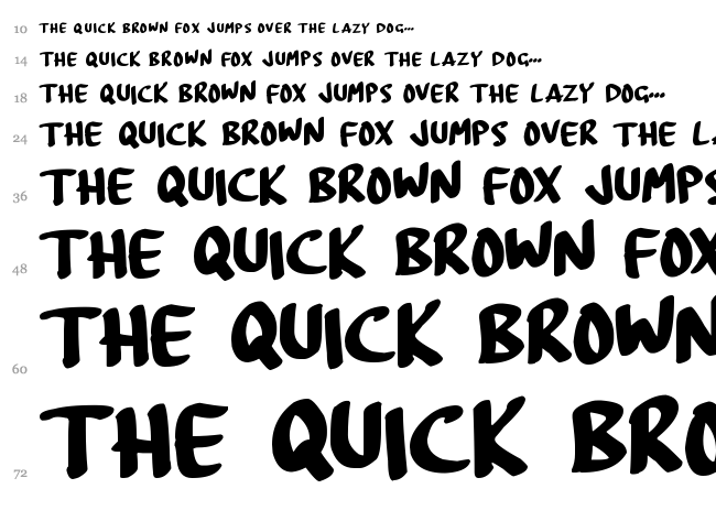 Board Marker font waterfall