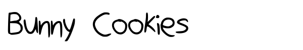 Bunny Cookies font preview