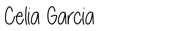 Шрифт Celia Garcia