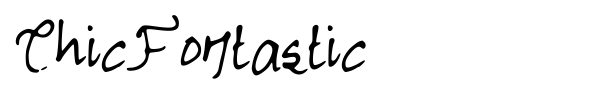 Шрифт ChicFontastic