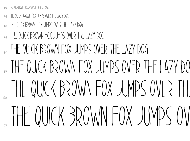 Cisgender font waterfall