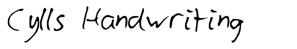 Шрифт Cylls Handwriting
