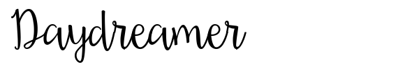 Шрифт Daydreamer