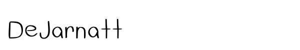 Шрифт DeJarnatt