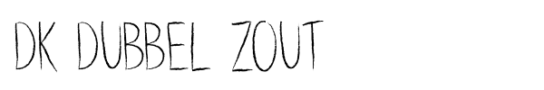 Шрифт DK Dubbel Zout