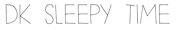 Шрифт DK Sleepy Time