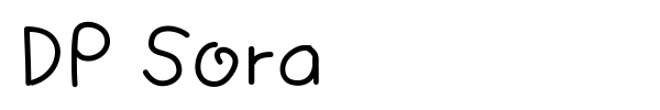 Шрифт DP Sora