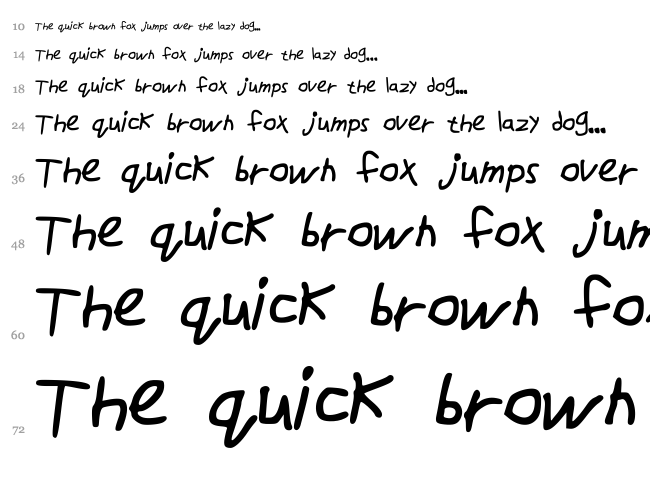 DrawFont font waterfall