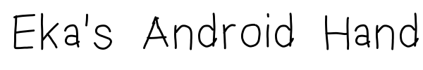 Шрифт Eka's Android Handwriting