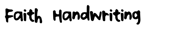 Шрифт Faith Handwriting