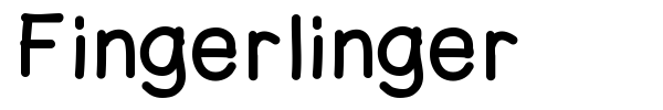 Шрифт Fingerlinger