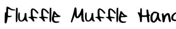 Fluffle Muffle Hand font preview