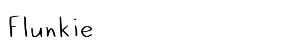 Шрифт Flunkie