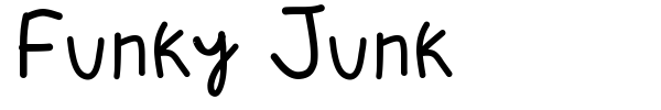 Funky Junk font preview