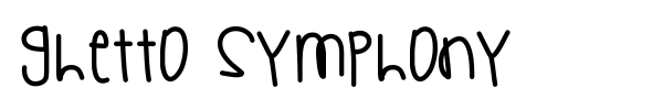 Шрифт Ghetto Symphony