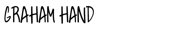 Шрифт Graham Hand