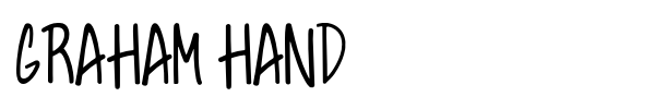 Graham Hand font preview