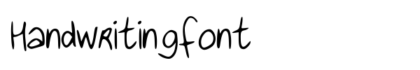 Шрифт Handwritingfont