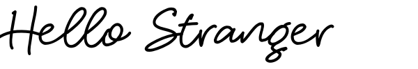 Шрифт Hello Stranger