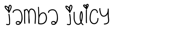 Jamba Juicy font preview