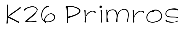 Шрифт K26 Primrose Peach