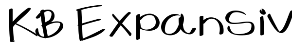 KB Expansive font preview