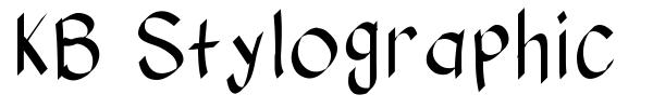 Шрифт KB Stylographic