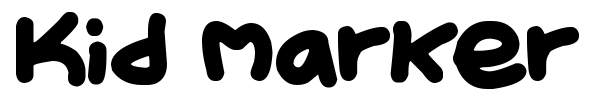 Шрифт Kid Marker
