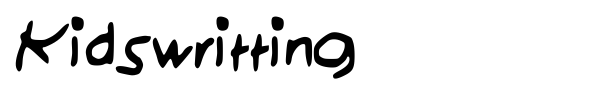 Kidswritting font preview