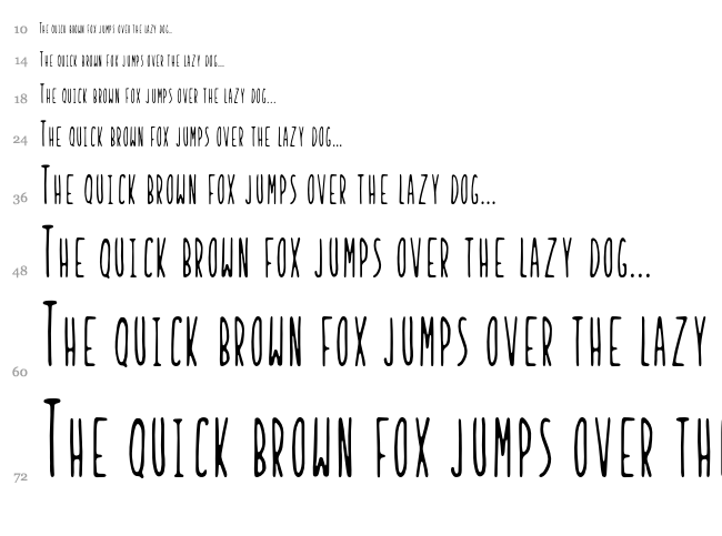 Ladybug font waterfall