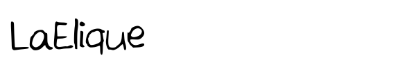 Шрифт LaElique