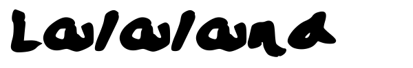 Шрифт Lalaland