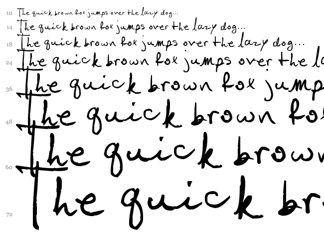Laurel font waterfall