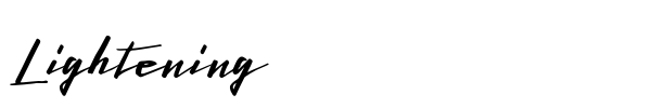 Шрифт Lightening