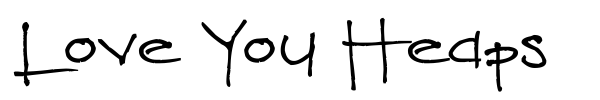 Шрифт Love You Heaps