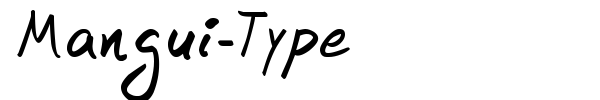 Шрифт Mangui-Type