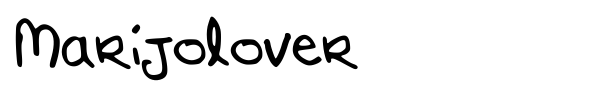 Шрифт Marijolover