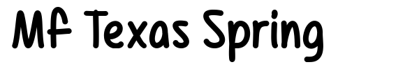 Шрифт Mf Texas Spring