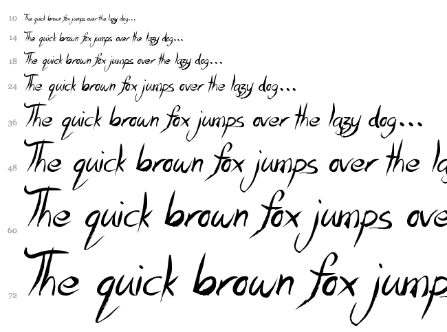 Motives font waterfall