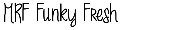 Шрифт MRF Funky Fresh