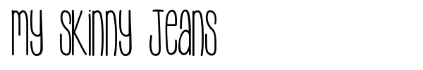 Шрифт My Skinny Jeans