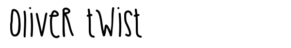 Шрифт Oliver Twist