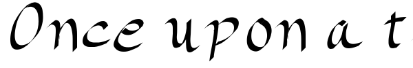 Шрифт Once upon a time