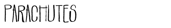 Parachutes font preview