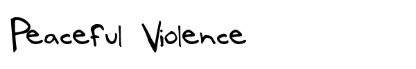 Шрифт Peaceful Violence