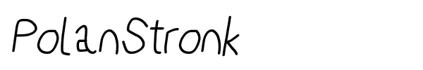 PolanStronk font preview